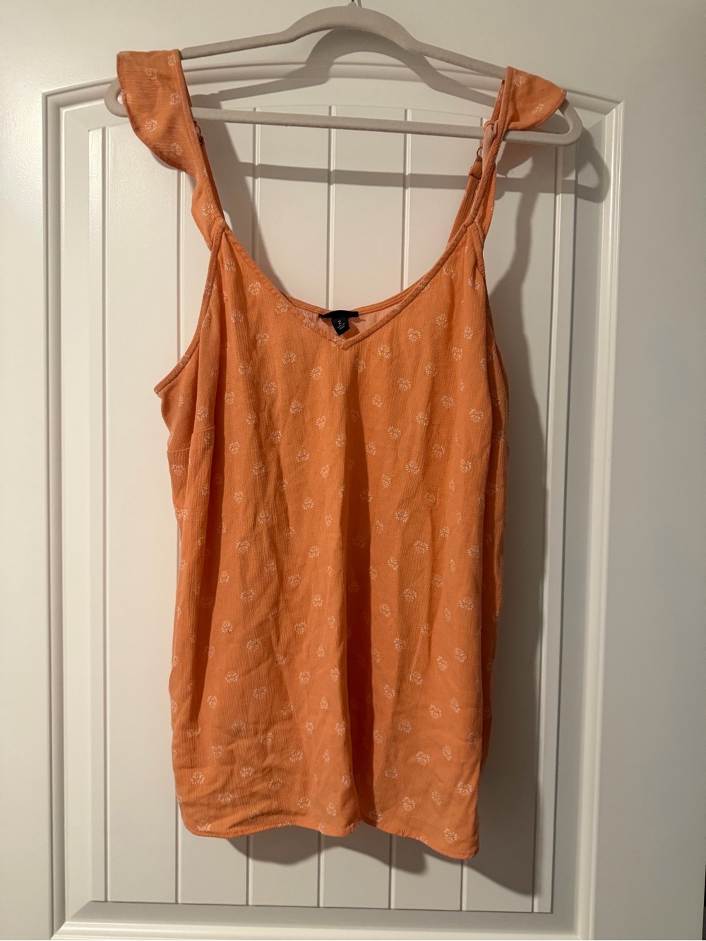 torrid Peach-Orange Floral Tie-Shoulder Camisole